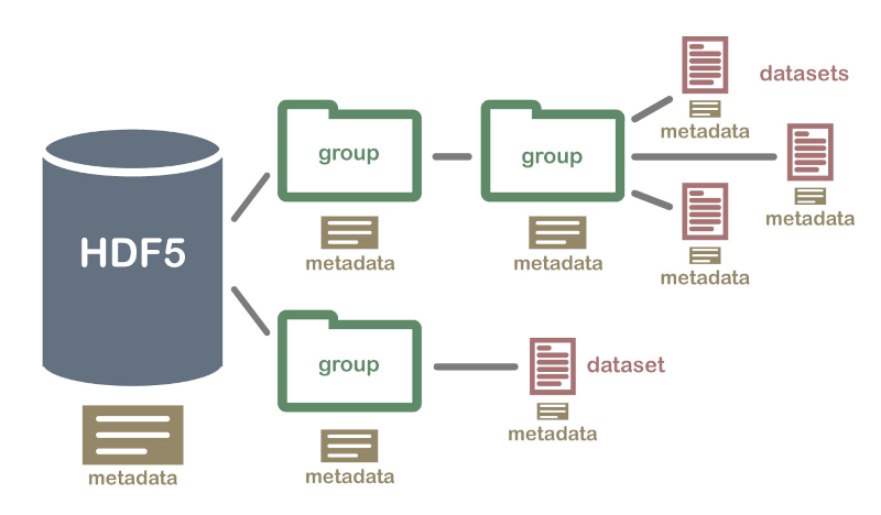 Hierarchical Data Format (HDF5) Dataset (From https://www.neonscience.org/about-hdf5)